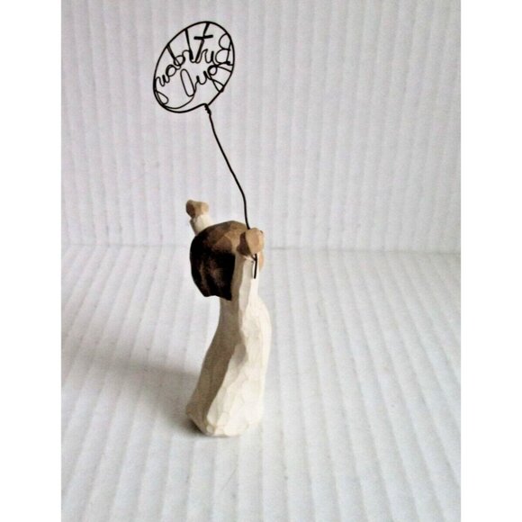 *Willow Tree 'Birthday Girl' Figurine Beige Tan Statue Sculpture - Picture 5 of 7